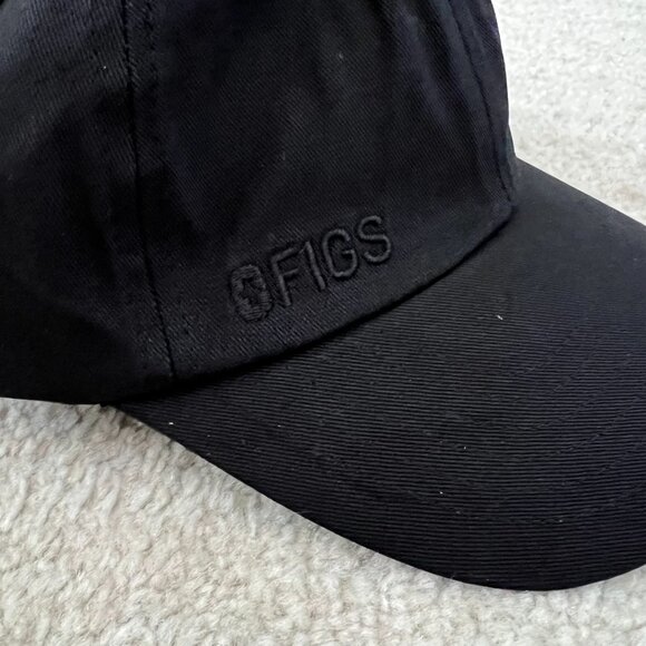NWT Figs Black Cotton Baseball Cap Hat - Picture 3 of 8